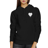 Melting Heart Unisex Hoodie Heart Design Cute Pocket Size Graphic