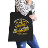 Authentic Summer Surfing California Black Canvas Bags
