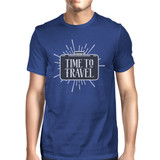 Time To Travel Mens Royal Blue Shirt