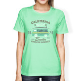 California Beaches Endless Summer Womens Mint Shirt