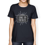 Time To Travel Womens Navy Shirt