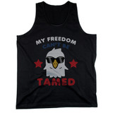 My Freedom Cannot be Tamed Cute Eagle Men's Tank Top for Independence Day