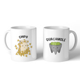 Chips And Guacamole Coffee Mugs Funny Matching Couple Gift Mugs