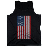 Distressed American Flag Black Men's Tank Tops for Independence Day