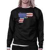 Pistol Shape American Flag Unisex Sweatshirt For Independence Day