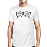 Summer Time Beach Party Mens White Shirt