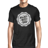 World's Best Dad Mens Black Graphic T-Shirt Gift For Fathers Day