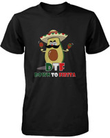 Funny Graphic Statement Mens Black T-shirt - Down To Fiesta