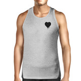 Melting Heart Men's Tank Top Pocket Size Graphic Cute Heart Design