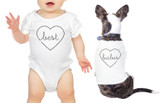 Best Babes Baby and Pet Matching White Shirts