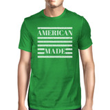 American Made Mens Green Graphic Short Sleeve Funny Graphic Tee