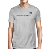 California Dreaming Mens Grey T-Shirt Lightweight Summer Shirt