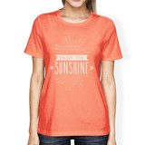Enjoy The Sunshine Womens Peach Shirt
