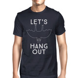 Let's Hang Out Bat Mens Navy Shirt