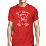 Bearry Christmas Bear Mens Red Shirt