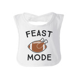 Feast Mode Baby White Bib