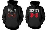 Beauty and Beast Winter Edition Matching Outfit Cute X-Mas Couple Hoodies
