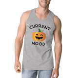 Pumpkin Current Mood Mens Grey Tank Top