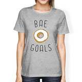 Bae Goals Women's Heather Grey Tshirt Creative Gifts Valentines Day