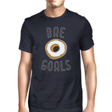 Bae Goals Mens Navy T-shirt Funny Quote Trendy Graphic Tee For Guys