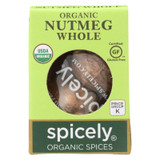 Spicely Organics - Organic Nutmeg - Whole - Case Of 6 - 0.1 Oz.