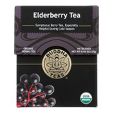 Buddha Teas - Organic Tea - Elderberry - Case Of 6 - 18 Count