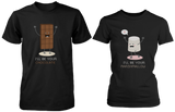 I'll Be Your Chocolate  I'll Be Your Marshmallow Matching Couple Shirts (his  hers Set) - 3PCT067 M2XL W2XL