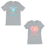 A-Mazes Me Grey Matching T-Shirts Couples Anniversary Gift For Him - 3PCT170HG M2XL W2XL