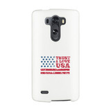 Trust & Love Usa White Phone Case