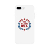 God Bless Usa White Phone Case