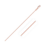 Cable Link Chain in 14k Rose Gold (0.8 mm)