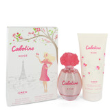 Cabotine Rose by Parfums Gres Gift Set -- 3.4 oz Eau De Toilette Spray + 6.7 oz Body Lotion for Women