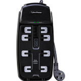 CyberPower CSP806T Professional 8-Outlets Surge Suppressor 6FT Cord and TE - Plain Brown Boxes