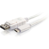 C2G 6ft USB C to DisplayPort 4K Cable White