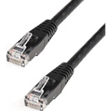 StarTech.com 50 ft Black Molded Cat6 UTP Patch Cable - ETL Verified