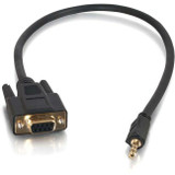 C2G 1.5ft Velocity DB9 Female to 3.5mm Male Adapter Cable