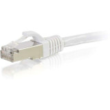 C2G-10ft Cat6 Snagless Shielded (STP) Network Patch Cable - White