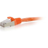 C2G 25ft Cat6 Snagless Shielded (STP) Network Patch Cable - Orange