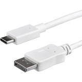 StarTech.com 3 ft / 1m USB C to DisplayPort Cable - USB C to DP Cable - 4K 60Hz - White