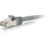 C2G-12ft Cat6 Snagless Shielded (STP) Network Patch Cable - Gray