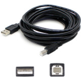 AddOn 10ft USB 2.0 (A) Male to USB 2.0 (B) Male Black Extension Cable