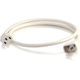 C2G 4ft 18AWG Power Cord (IEC320C14 to IEC320C13) - White