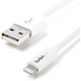 StarTech.com 1m (3ft) White Apple 8-pin Lightning Connector to USB Cable for iPhone / iPod / iPad