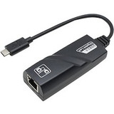 AddOn 8in USB 3.1 (C) Male to RJ-45 Female Black Network Adapter Cable