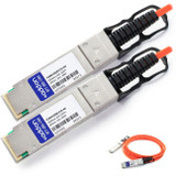 AddOn Finisar FCBN410QB1C10 Compatible TAA Compliant 40GBase-AOC QSFP+ to QSFP+ Direct Attach Cable (850nm, MMF, 10m)