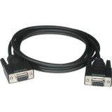 C2G 6ft DB9 F/F Null Modem Cable - Black