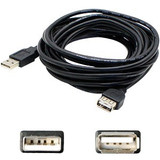 AddOn 5-Pack of 6ft HP Q6264A Compatible USB 2.0 (A) Male to USB 2.0 (B) Male Black Extension Cables