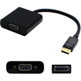 AddOn 8in HP AS615AA Compatible DisplayPort Male to VGA Female Black Adapter