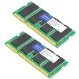 AddOn AA800D2S6/2G x2 Dell A4849740 Compatible 4GB (2x2GB) DDR2-800MHz Unbuffered Dual Rank 1.8V 200-pin CL5 SODIMM