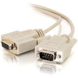 C2G 25ft DB9 M/F Extension Cable - Beige